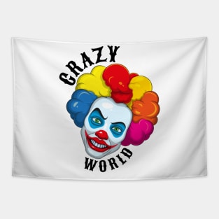 clown. crazy world Tapestry