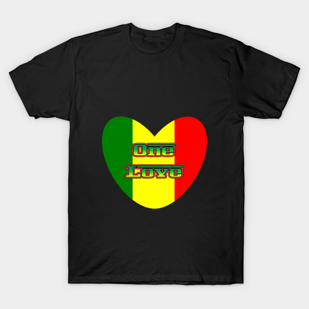 One Love Rasta Reggae Men Women Kids Gift - Reggae Rasta - T-Shirt ...