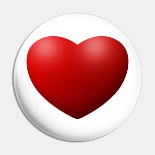 Red heart Pin