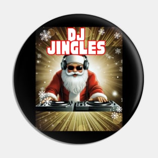 DJ Jingles Father Christmas Pin