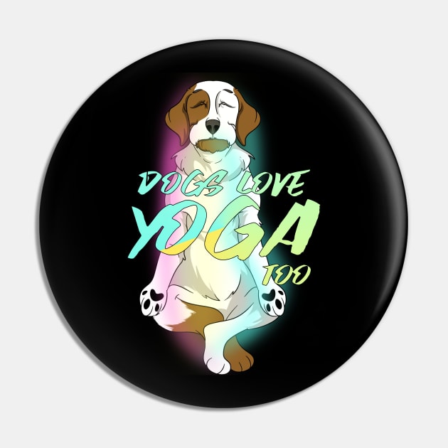 Yoga  Buddha Dog Pin by Trendy Black Sheep