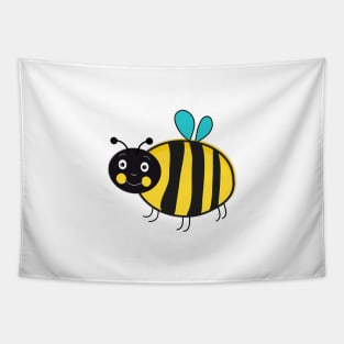 Honey bee character design illustration Tapestry