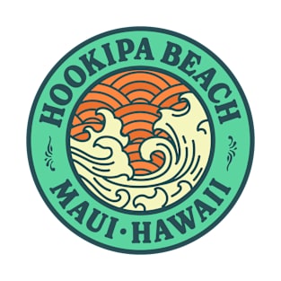 Hookipa Bay Hawaii Surf Badge T-Shirt