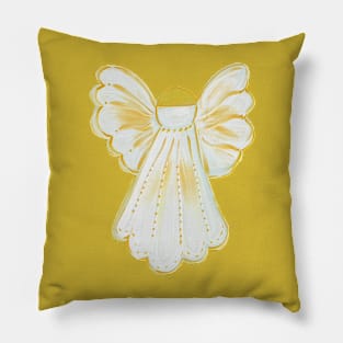 Christmas angel isolated on white background Pillow