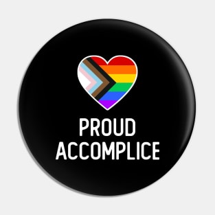 Progress Flag Queer Accomplice Pin