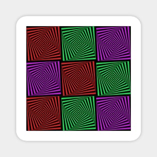 Illusion With three Colors Magnet