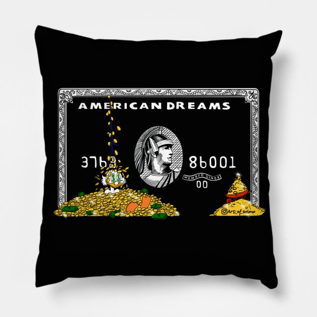 American Dreams Pillow by Art_of_Selene