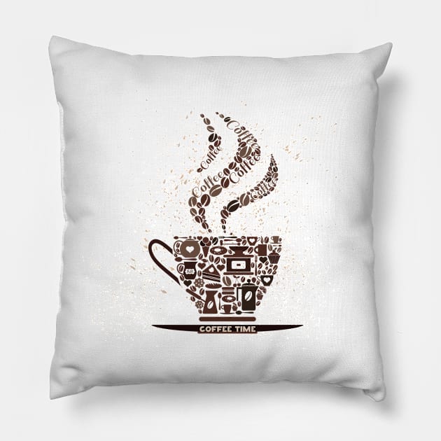 Coffee Time Pillow by mutarek