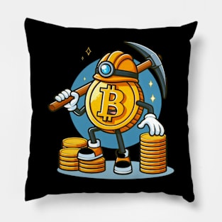 BITCOIN MINER MINING MY BITNESS Pillow