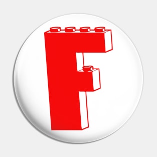 THE LETTER F, Customize My Minifig Pin