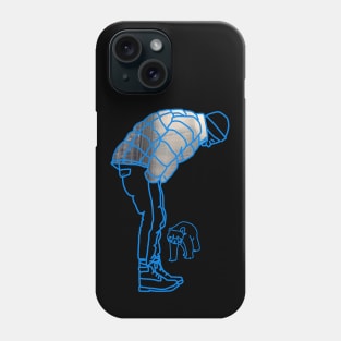 Puffer Jacket Man and A Red Panda! Phone Case