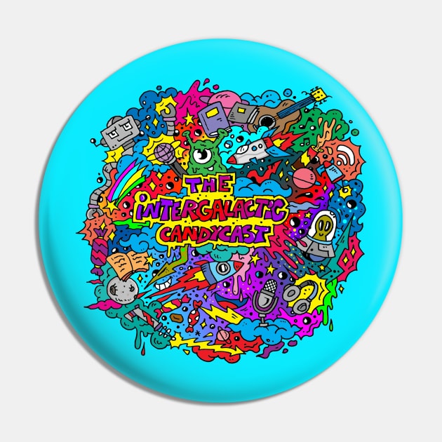 The Intergalactic Candycast Pin by TheIntergalacticCandycast