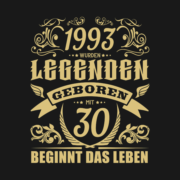 legenden wurden 1993 geboren by HBfunshirts