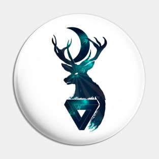 Cosmos deer Pin