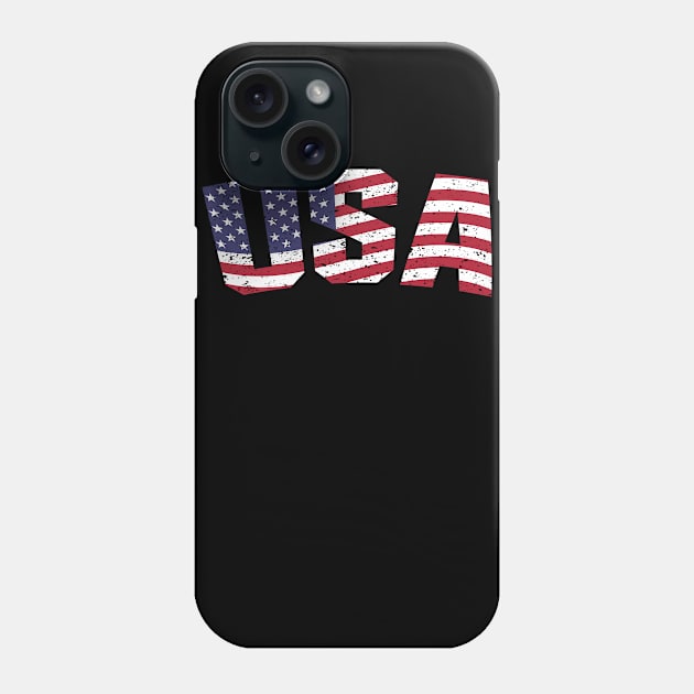 Vintage USA Flag  4th of July Phone Case by followthesoul