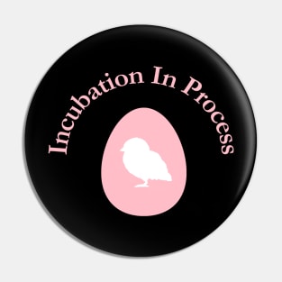 Incubation In Process, Pregnancy Announcement, Funny, Cute< Gender Reveal Design Pin