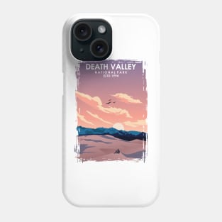 Death Valley Vintage Minimal National Park Travel Poster Phone Case