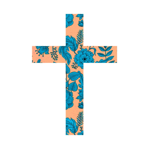 Floral Easter Cross Design by StylishTayla