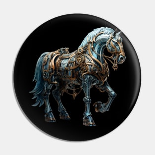 Steampunk Horse Animals Pin