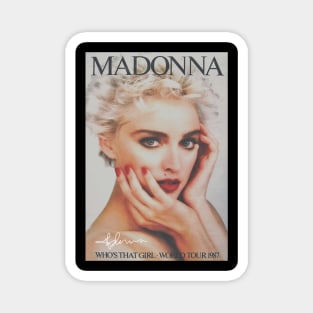 Madonna World Tour 1987 Magnet