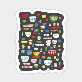 Vintage Dishware Magnet