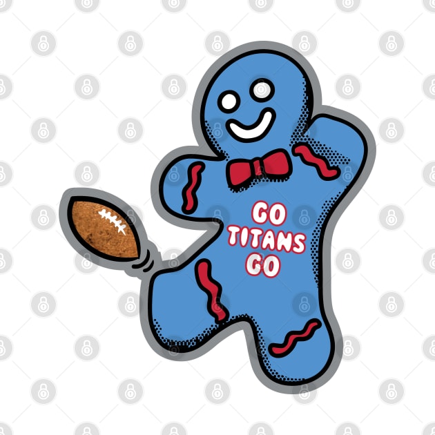 Tennessee Titans Gingerbread Man by Rad Love