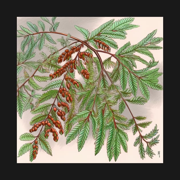 Dawn redwood drawing by ComicsFactory