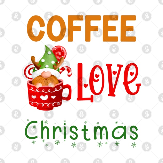 Christmas Love and Coffee Festive Gnome by KZK101