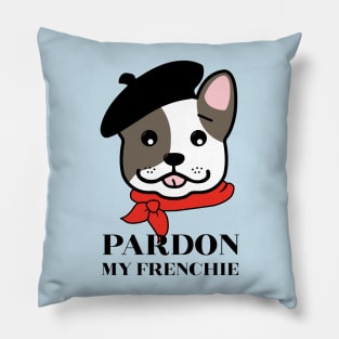 Pardon My Frenchie French Bulldog Pillow