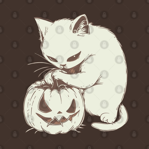 The Pumpkin Carver by KilkennyCat Art