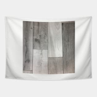 geometric minimalist cubism grey white washed barn wood Tapestry