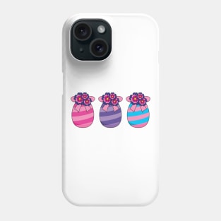 Easter Eggs with Flowers and Ribbon Phone Case