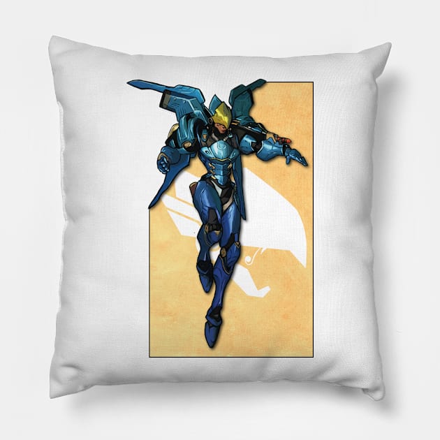 Overwatch - Pharah Pillow by LiamShaw