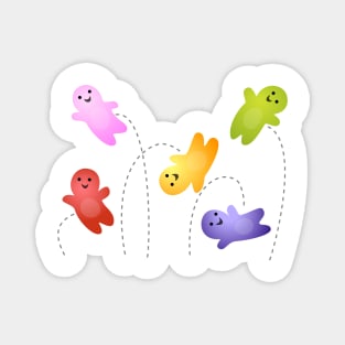 Cute jelly babies candy sweets cartoon Magnet