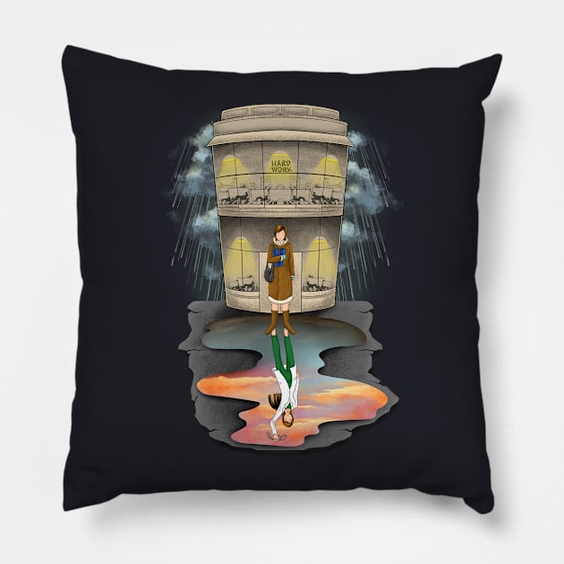 Chase Your Dreams, It's not too late, Motivational Graphic Art Pillow by Freshly Brewed Aroma