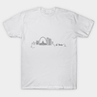 St. Louis Pro Baseball Apparel | Shop Unlicensed St. Louis Gear | St. Louis True 'Til The Day I'm Through Shirt Medium / Long Sleeve / Gray