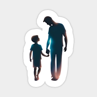 Father and Son Magnet