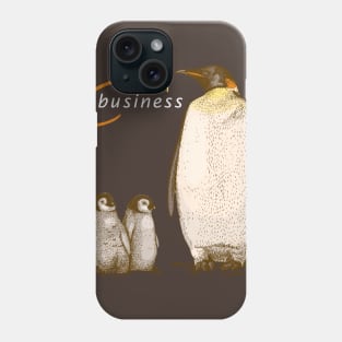 Crazy Business Penguin Parenthood Phone Case