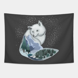 Arctic fox Tapestry