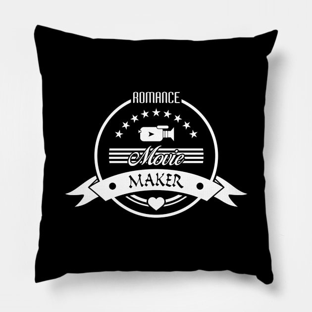 03 - Romance Movie Maker Pillow by SanTees