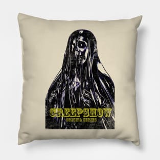 a scary figure from the darkness Pillow