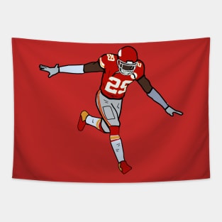 Eric Berry Jet Celebration - Kansas City Chiefs Tapestry