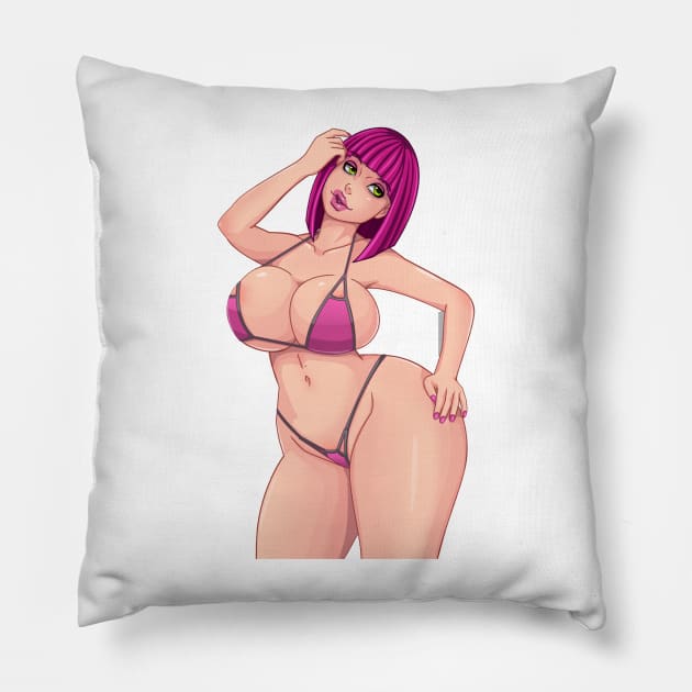 sexy Hentaii - Sexy anime girl Pillow by M-HO design