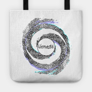 Namaste Yoga Yin Yang Symbol Shirt Tote