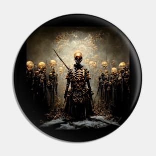 The Army of the Skeletons - Black and Gold Pin