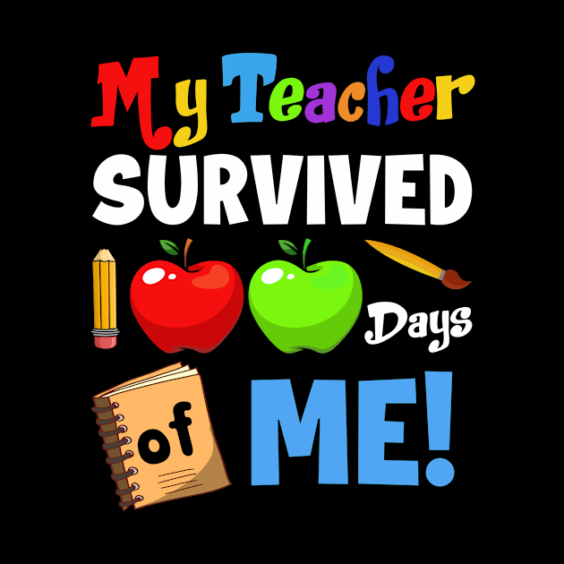 My Teacher Survived 100 Days of Me 100th Day of School by Jhon Towel