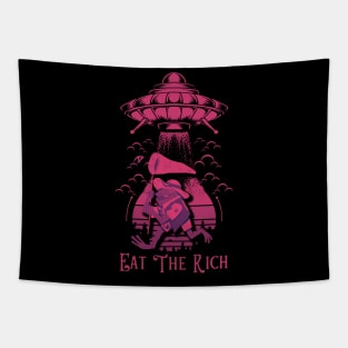Eat The Rich Frog Tapestry