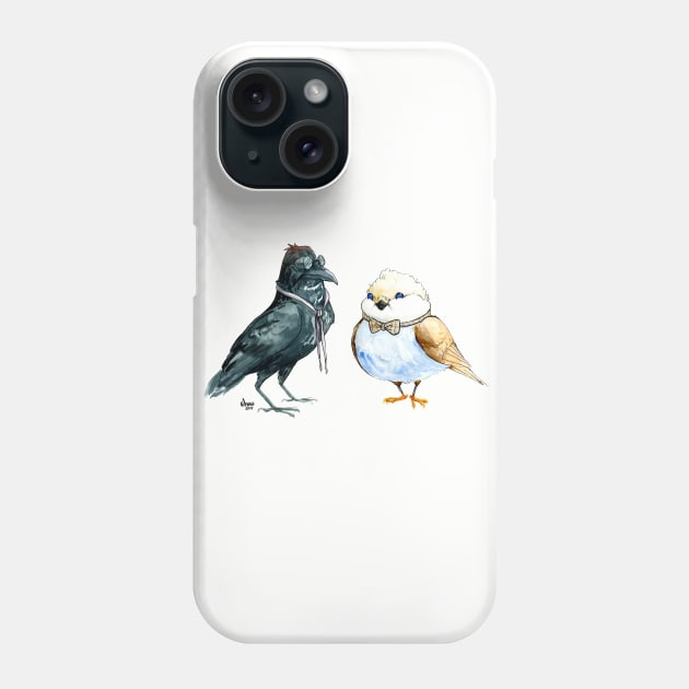 Ineffable Birbs Phone Case by FiendishThingyArt