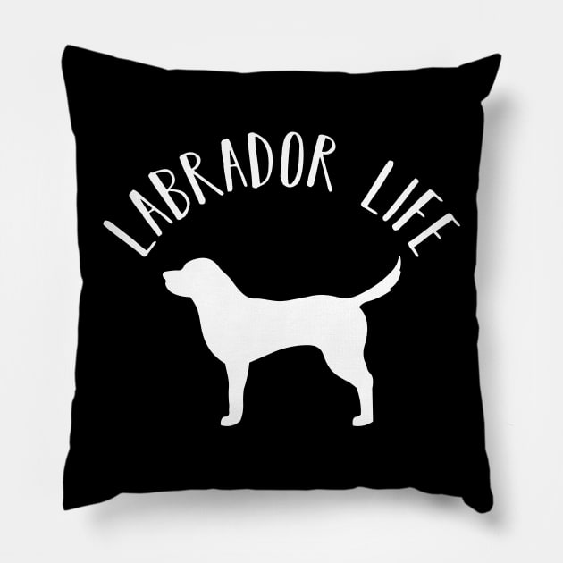 Labrador Retriever Life Dog Pup Love Funny Pillow by charlescheshire