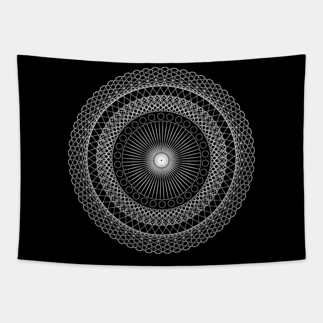 Invert mandala Tapestry by hedehede